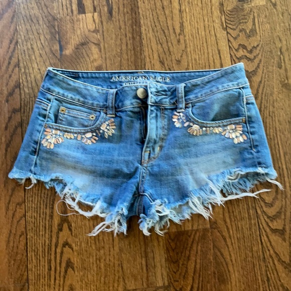 American Eagle Outfitters Pants - Beautiful Jean Shorts with Rhinestones